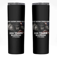 One Nation Under God 250th Anniversary Skinny Tumbler American Patriotic Faith