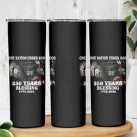 One Nation Under God 250th Anniversary Skinny Tumbler American Patriotic Faith