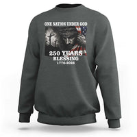 One Nation Under God 250th Anniversary Sweatshirt American Patriotic Faith