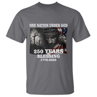 One Nation Under God 250th Anniversary T Shirt American Patriotic Faith