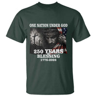 One Nation Under God 250th Anniversary T Shirt American Patriotic Faith