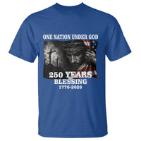 One Nation Under God 250th Anniversary T Shirt American Patriotic Faith