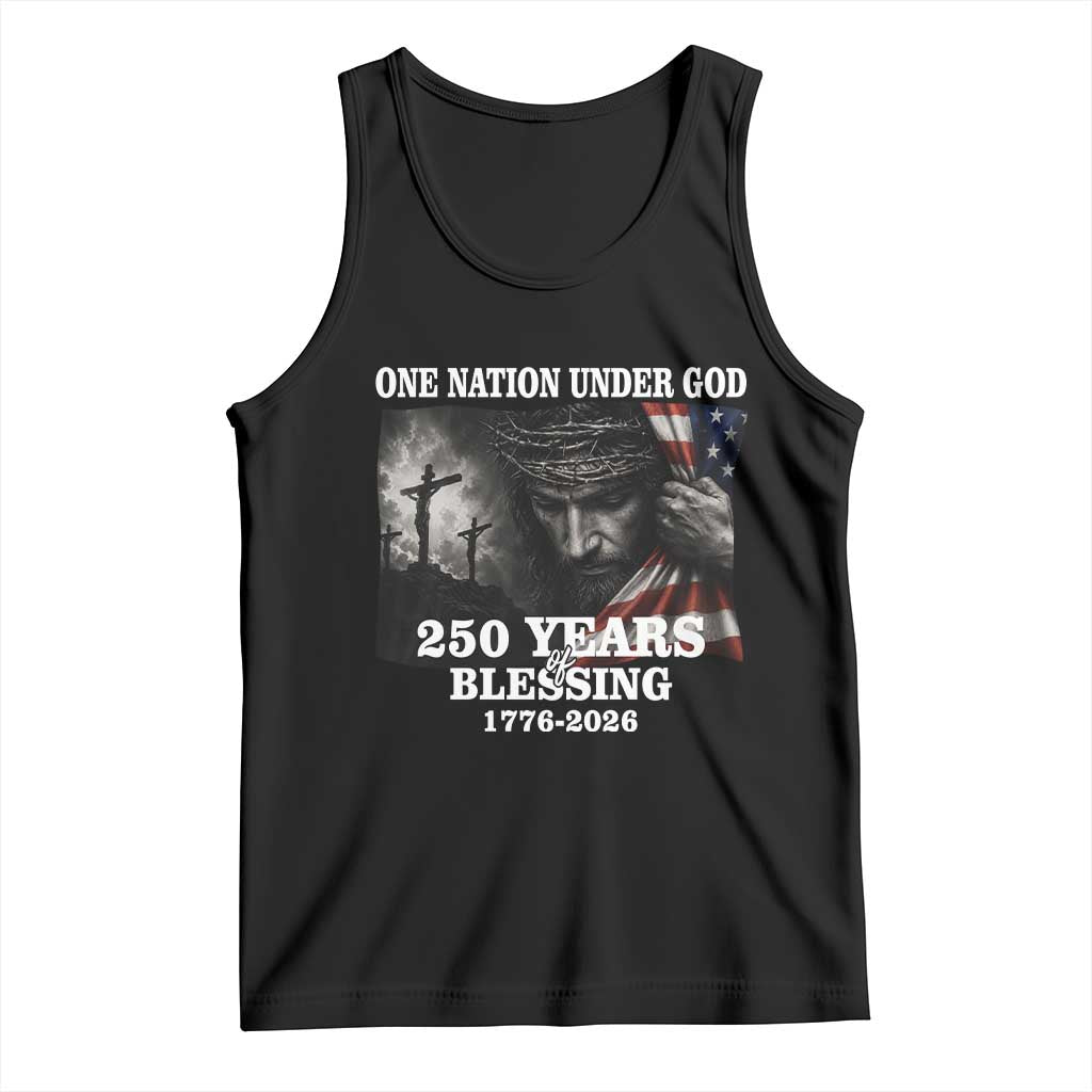 One Nation Under God 250th Anniversary Tank Top American Patriotic Faith