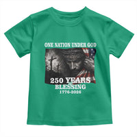 One Nation Under God 250th Anniversary Toddler T Shirt American Patriotic Faith