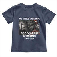 One Nation Under God 250th Anniversary Toddler T Shirt American Patriotic Faith