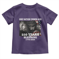One Nation Under God 250th Anniversary Toddler T Shirt American Patriotic Faith