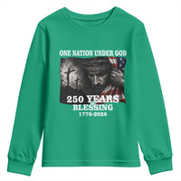 One Nation Under God 250th Anniversary Youth Sweatshirt American Patriotic Faith