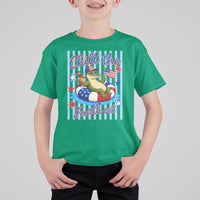 Funny Patriotic Alligator T Shirt For Kid Chill The Fourth Out