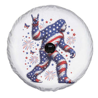 Funny Patriotic Bigfoot Spare Tire Cover 4th Of July Freedom