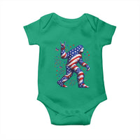 Funny Patriotic Bigfoot Baby Onesie 4th Of July Freedom
