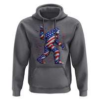 Funny Patriotic Bigfoot Hoodie 4th Of July Freedom