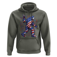 Funny Patriotic Bigfoot Hoodie 4th Of July Freedom