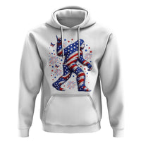 Funny Patriotic Bigfoot Hoodie 4th Of July Freedom