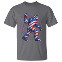 Funny Patriotic Bigfoot T Shirt 4th Of July Freedom