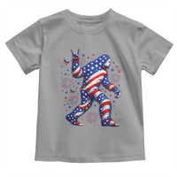 Funny Patriotic Bigfoot Toddler T Shirt 4th Of July Freedom