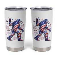 Funny Patriotic Bigfoot Tumbler Cup 4th Of July Freedom