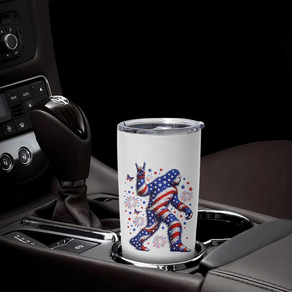 Funny Patriotic Bigfoot Tumbler Cup 4th Of July Freedom