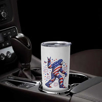 Funny Patriotic Bigfoot Tumbler Cup 4th Of July Freedom