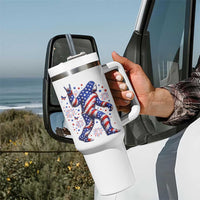 Funny Patriotic Bigfoot Tumbler With Handle 4th Of July Freedom