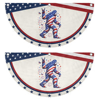 Funny Bigfoot Patriotic Fan Flag 4th Of July Freedom