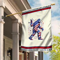 Funny Patriotic Bigfoot Patriotic Garden Flag 4th Of July Freedom