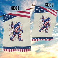 Funny Patriotic Bigfoot Patriotic Garden Flag 4th Of July Freedom