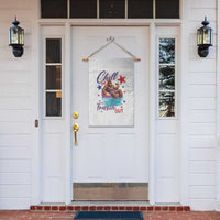 Funny Bigfoot 4th Of July Garden Flag Chill The Fourth Out