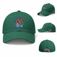 Funny Bigfoot 4th Of July Baseball Cap Chill The Fourth Out