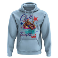 Funny Bigfoot 4th Of July Hoodie Chill The Fourth Out