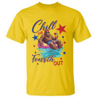Funny Bigfoot 4th Of July T Shirt Chill The Fourth Out
