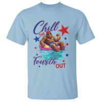 Funny Bigfoot 4th Of July T Shirt Chill The Fourth Out