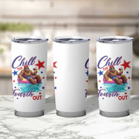 Funny Bigfoot 4th Of July Tumbler Cup Chill The Fourth Out