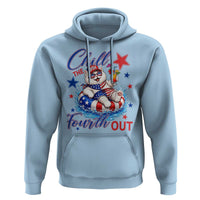 Funny Patriotic Persian Cat Hoodie Chill The Fourth Out