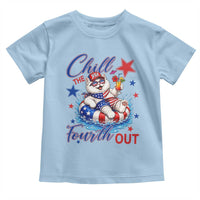 Funny Patriotic Persian Cat Toddler T Shirt Chill The Fourth Out