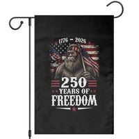 Bigfoot 250 Years Of Freedom Garden Flag Patriotic Sasquatch Lover