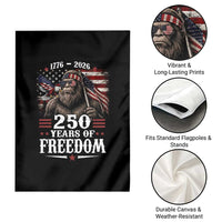 Bigfoot 250 Years Of Freedom Garden Flag Patriotic Sasquatch Lover