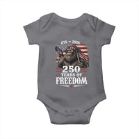 Bigfoot 250 Years Of Freedom Baby Onesie Patriotic Sasquatch Lover