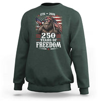 Bigfoot 250 Years Of Freedom Sweatshirt Patriotic Sasquatch Lover