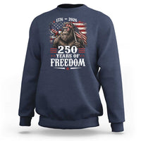 Bigfoot 250 Years Of Freedom Sweatshirt Patriotic Sasquatch Lover