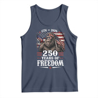 Bigfoot 250 Years Of Freedom Tank Top Patriotic Sasquatch Lover