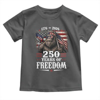 Bigfoot 250 Years Of Freedom Toddler T Shirt Patriotic Sasquatch Lover