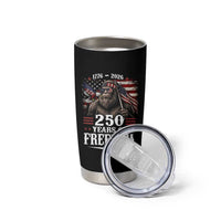 Bigfoot 250 Years Of Freedom Tumbler Cup Patriotic Sasquatch Lover