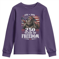 Bigfoot 250 Years Of Freedom Youth Sweatshirt Patriotic Sasquatch Lover