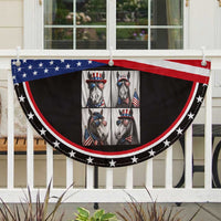 Funny Horse Selfie Squad Patriotic Fan Flag USA Flag Red White And Blue Graphic