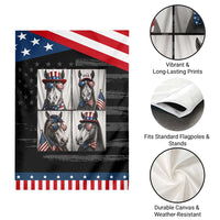 Patriotic Horse Selfie Squad Patriotic Garden Flag USA Flag Red White And Blue Graphic