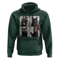 Funny Patriotic Black British Shorthair Cat Selfie Hoodie