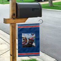 Patriotic Bigfoot And Cat Patriotic Garden Flag Chill The Fourth Out