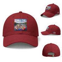 Funny Americana Cat Squad Baseball Cap Chill The Fourth Out
