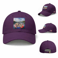 Funny Americana Cat Squad Baseball Cap Chill The Fourth Out