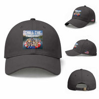 Funny Americana Cat Squad Baseball Cap Chill The Fourth Out